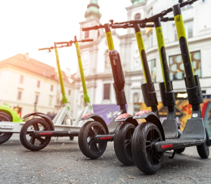 Self-service scooters and bikes